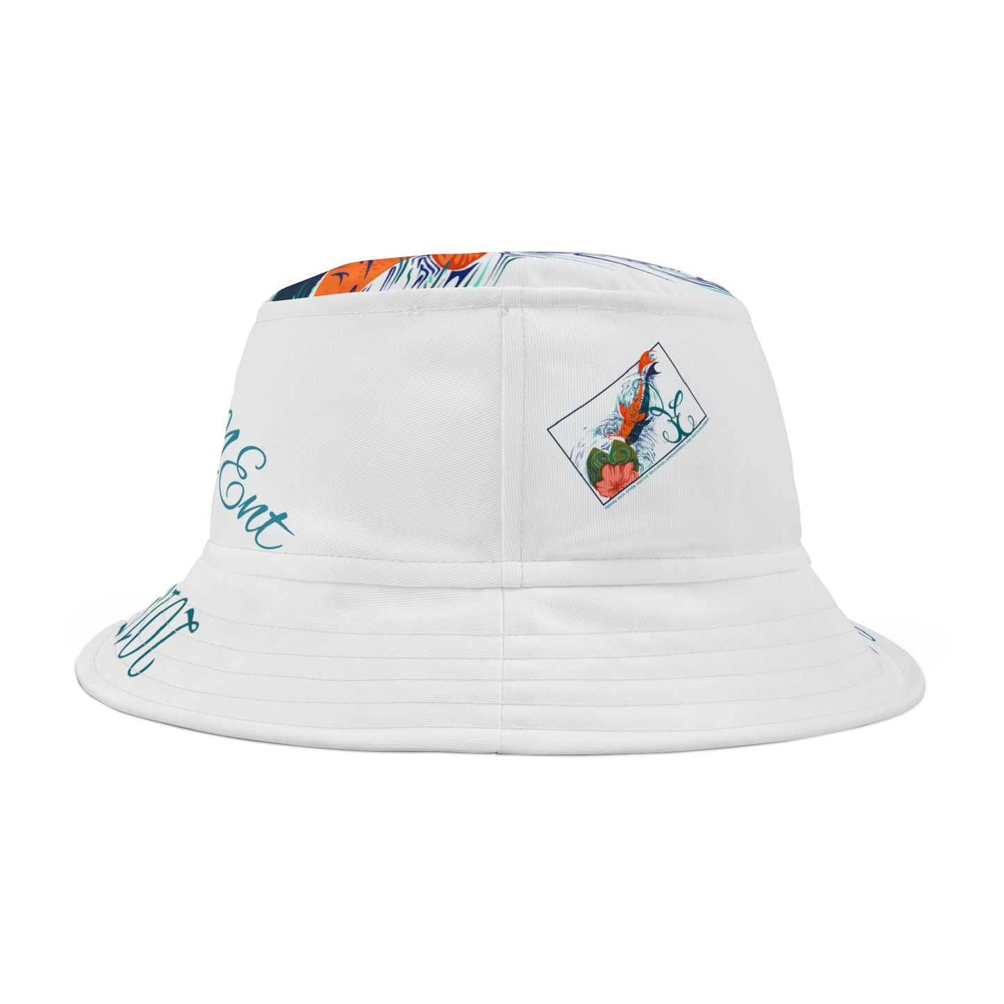Bucket Hat with Psalm 23:4 Koi Fish Design