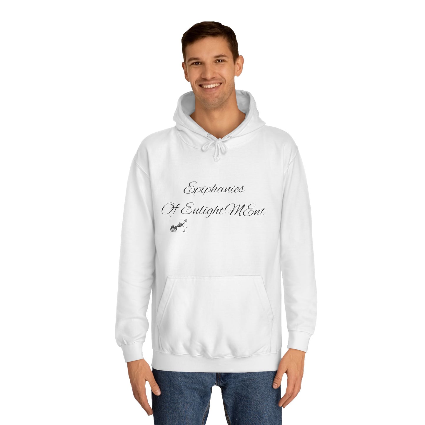 College Hoodie - Koi Fish with Black and White Design