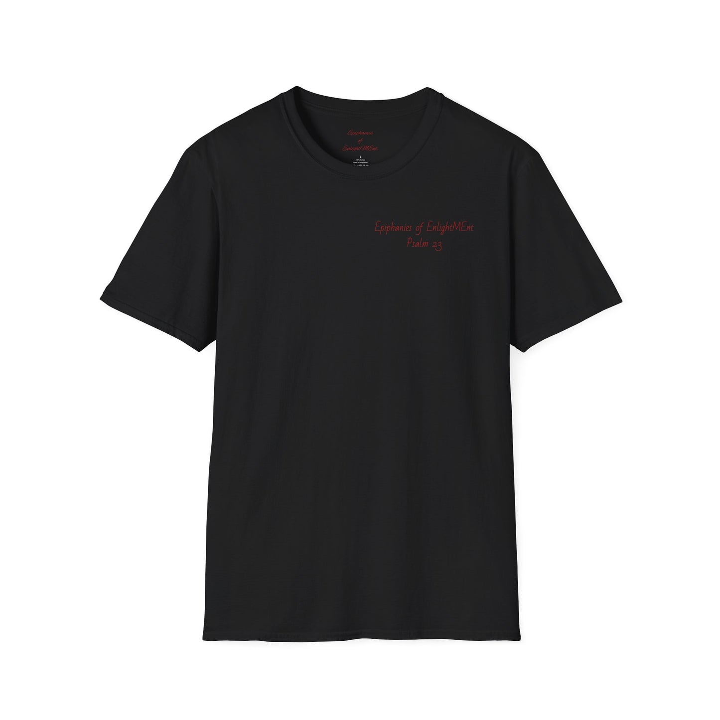 Angel with White Background Drawing Unisex Black T-Shirt