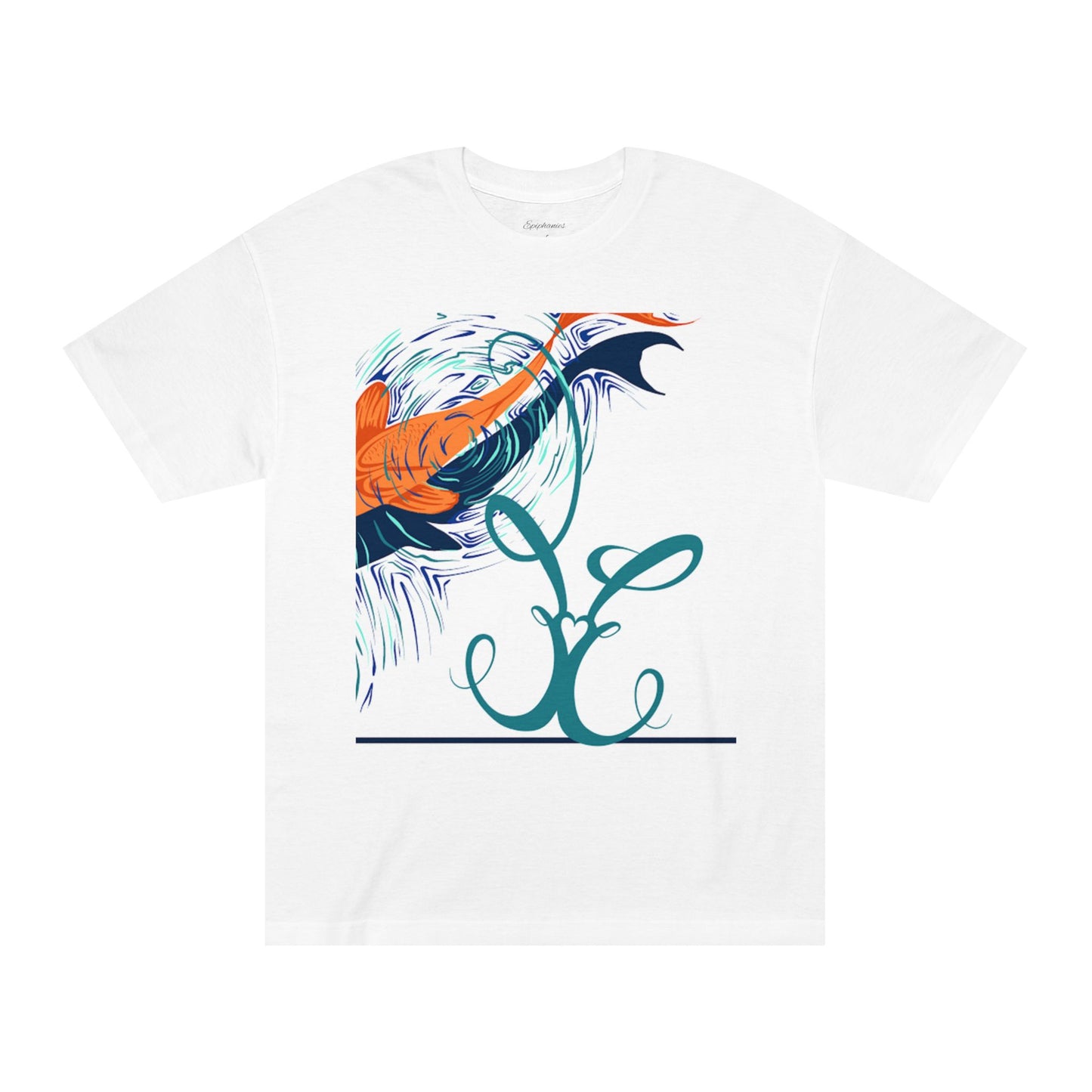 Colorful Koi Fish Unisex Classic Tee with Hashtags