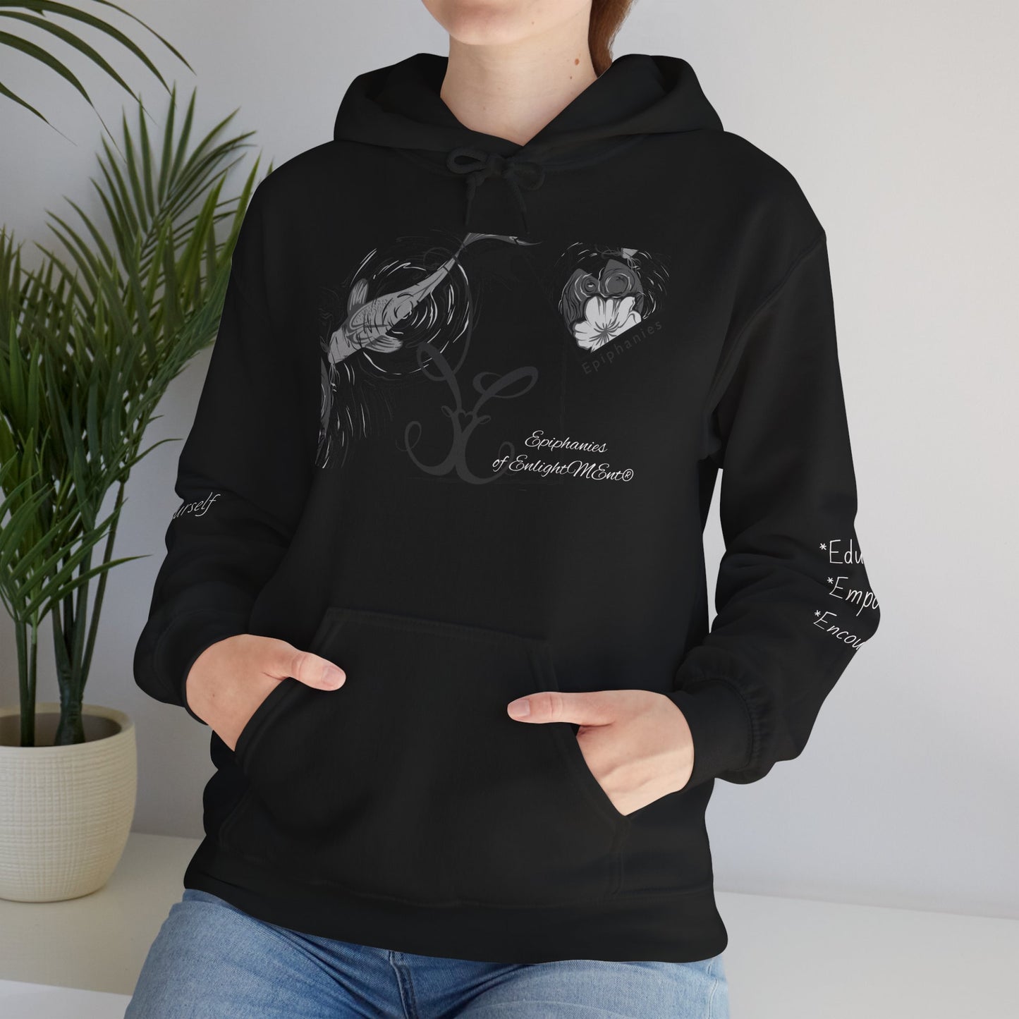 Koi Fish Hooded Sweatshirt - Educate, Empower, Encourage