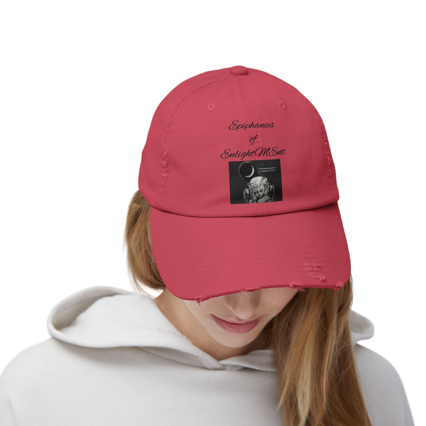 Distressed Cap Angel Design
