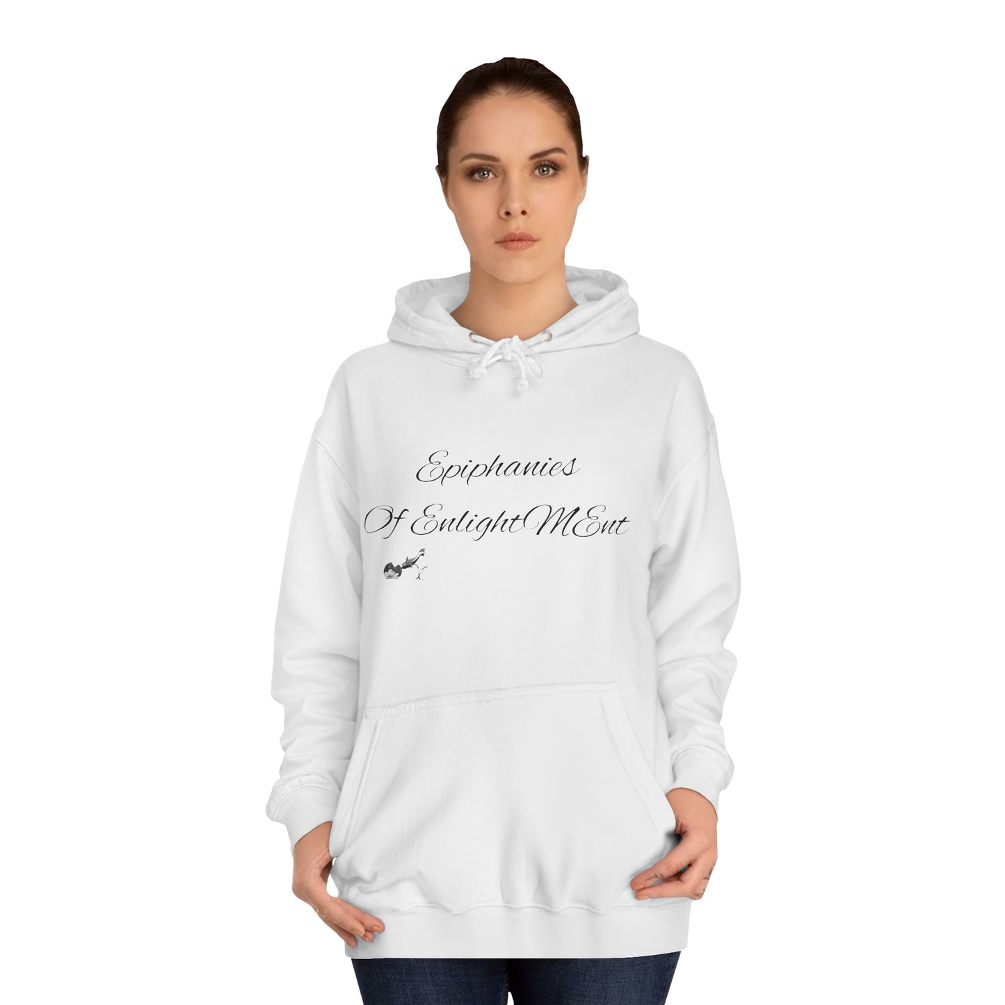 College Hoodie - Koi Fish with Black and White Design