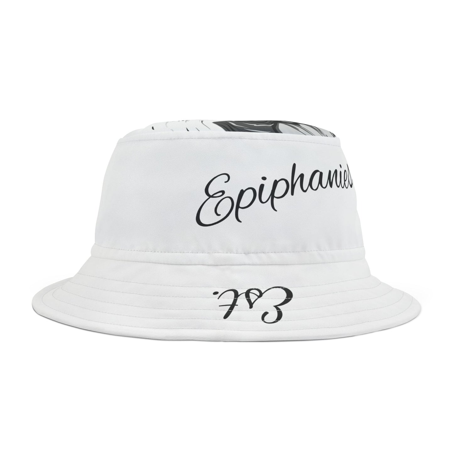Bucket Hat with Psalm 23:4 Koi Fish Design