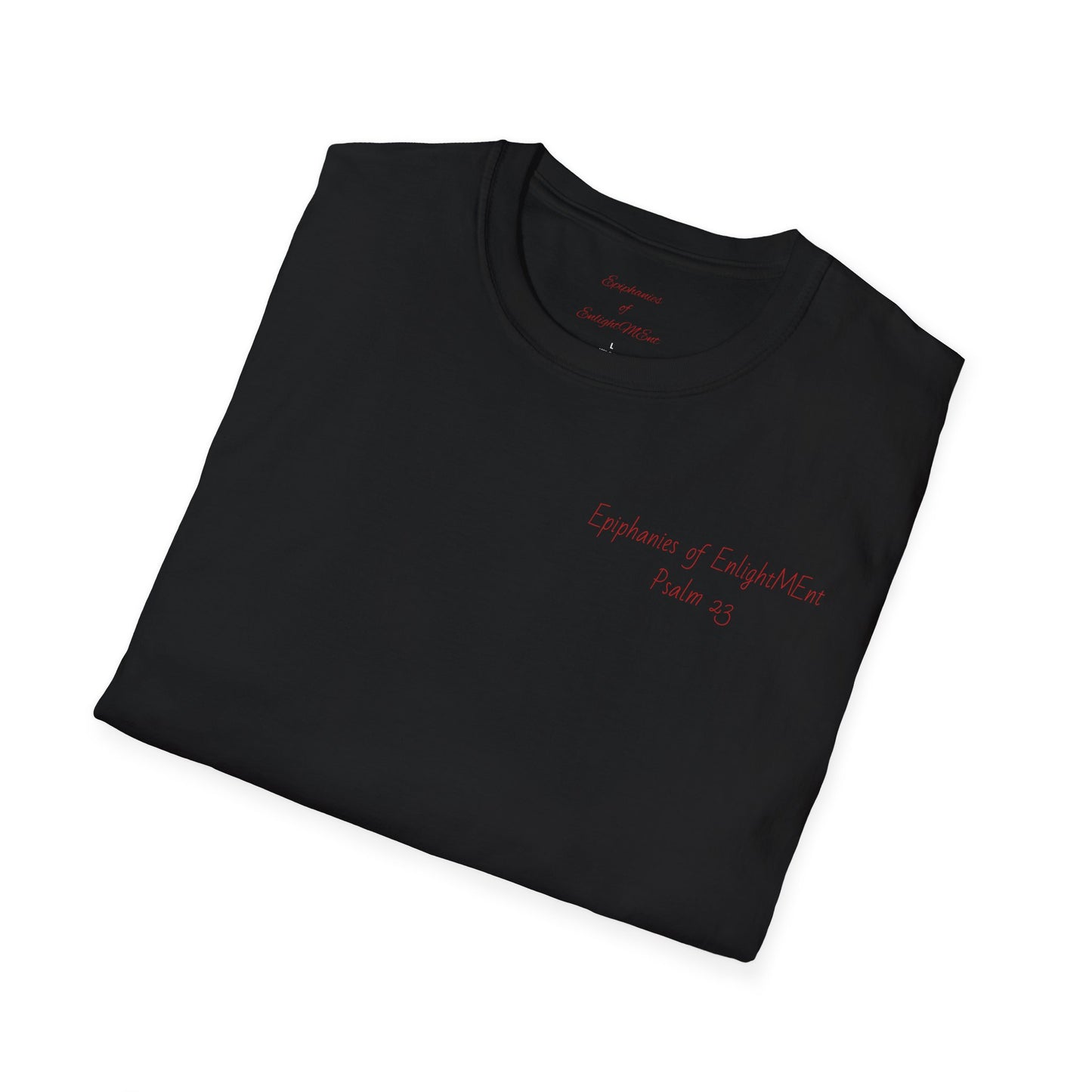 Angel with White Background Drawing Unisex Black T-Shirt