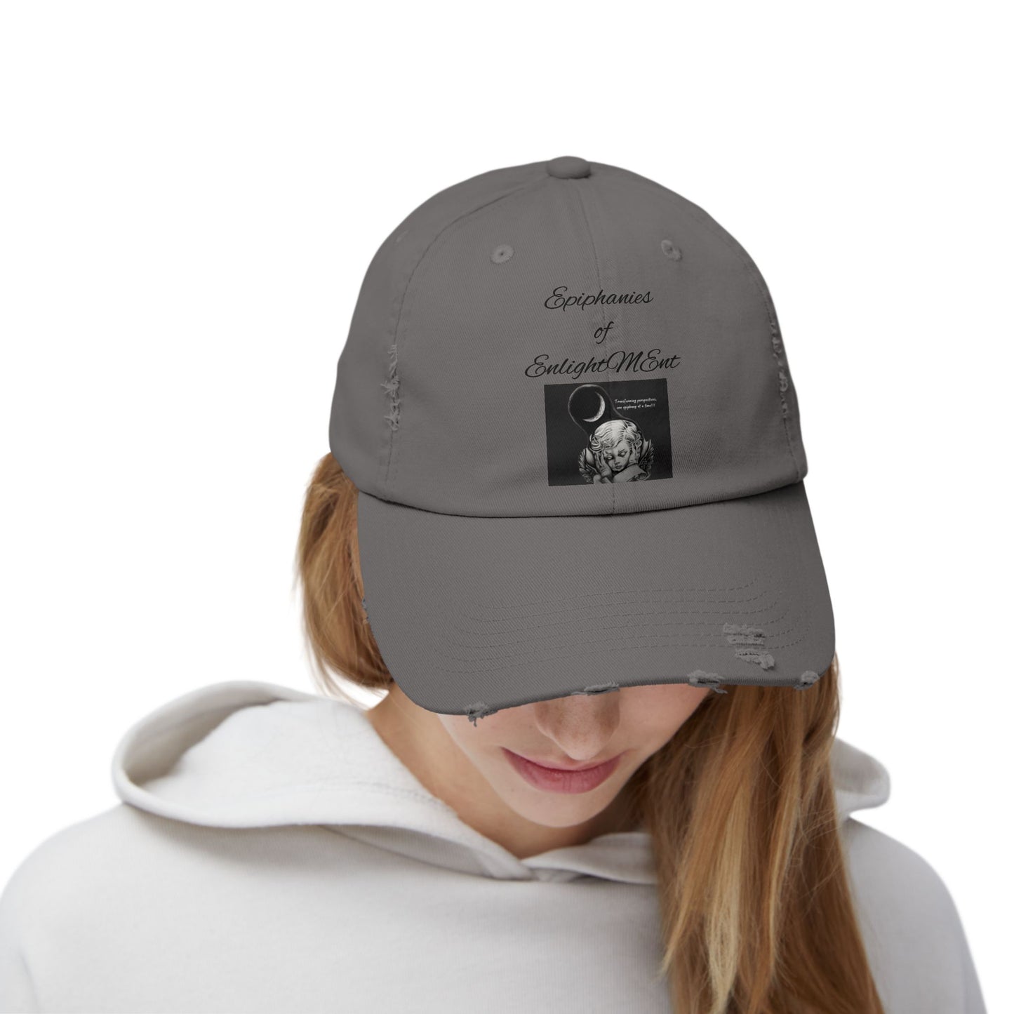 Distressed Cap Angel Design