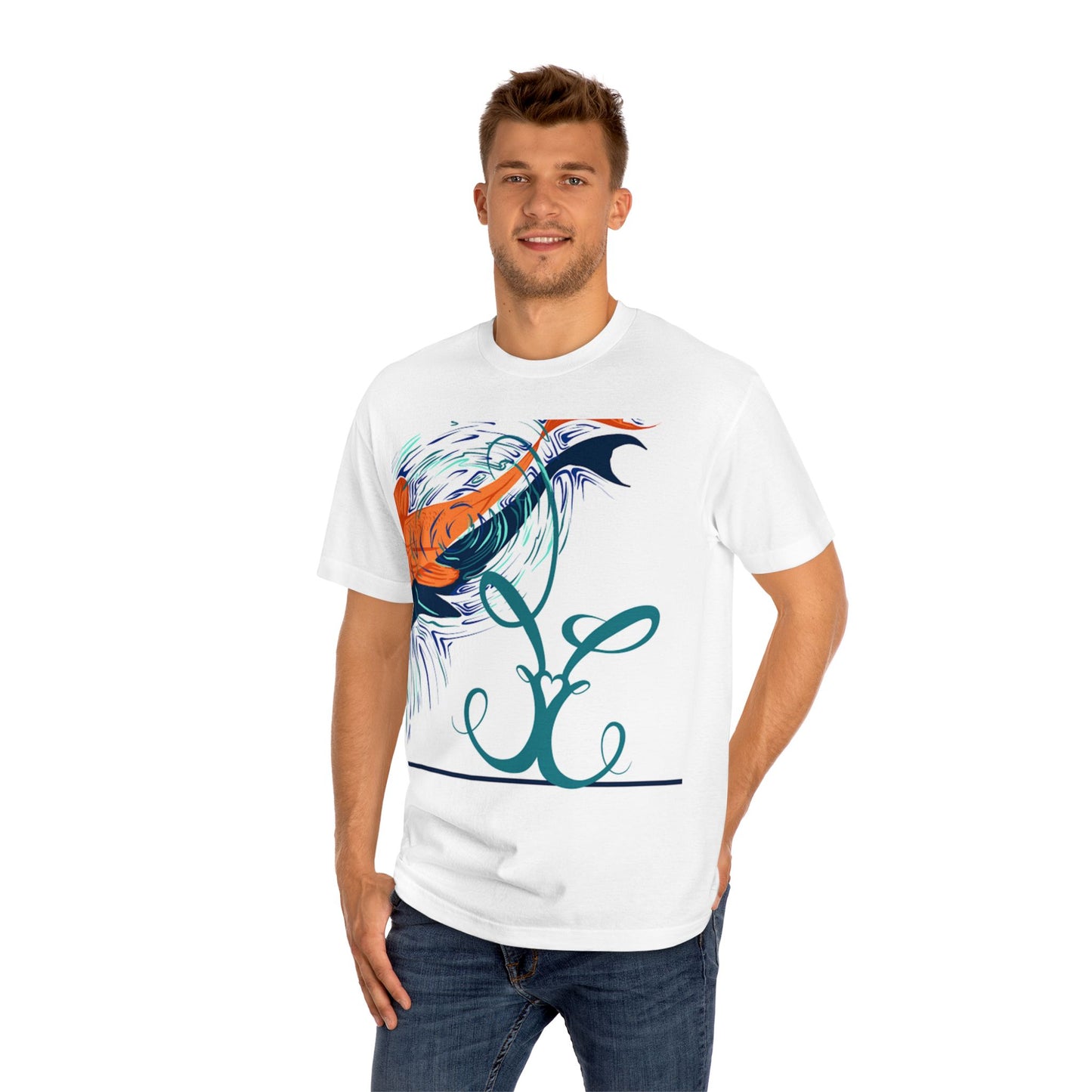 Colorful Koi Fish Unisex Classic Tee with Hashtags