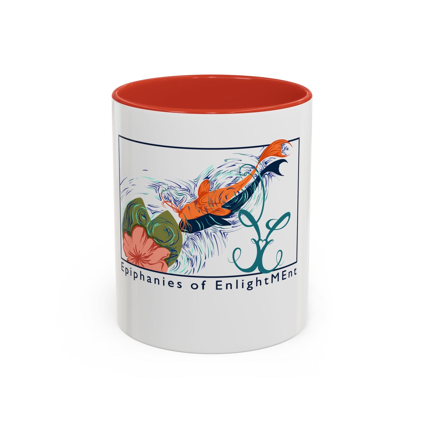 Coffee Mug with Koi Fish Design