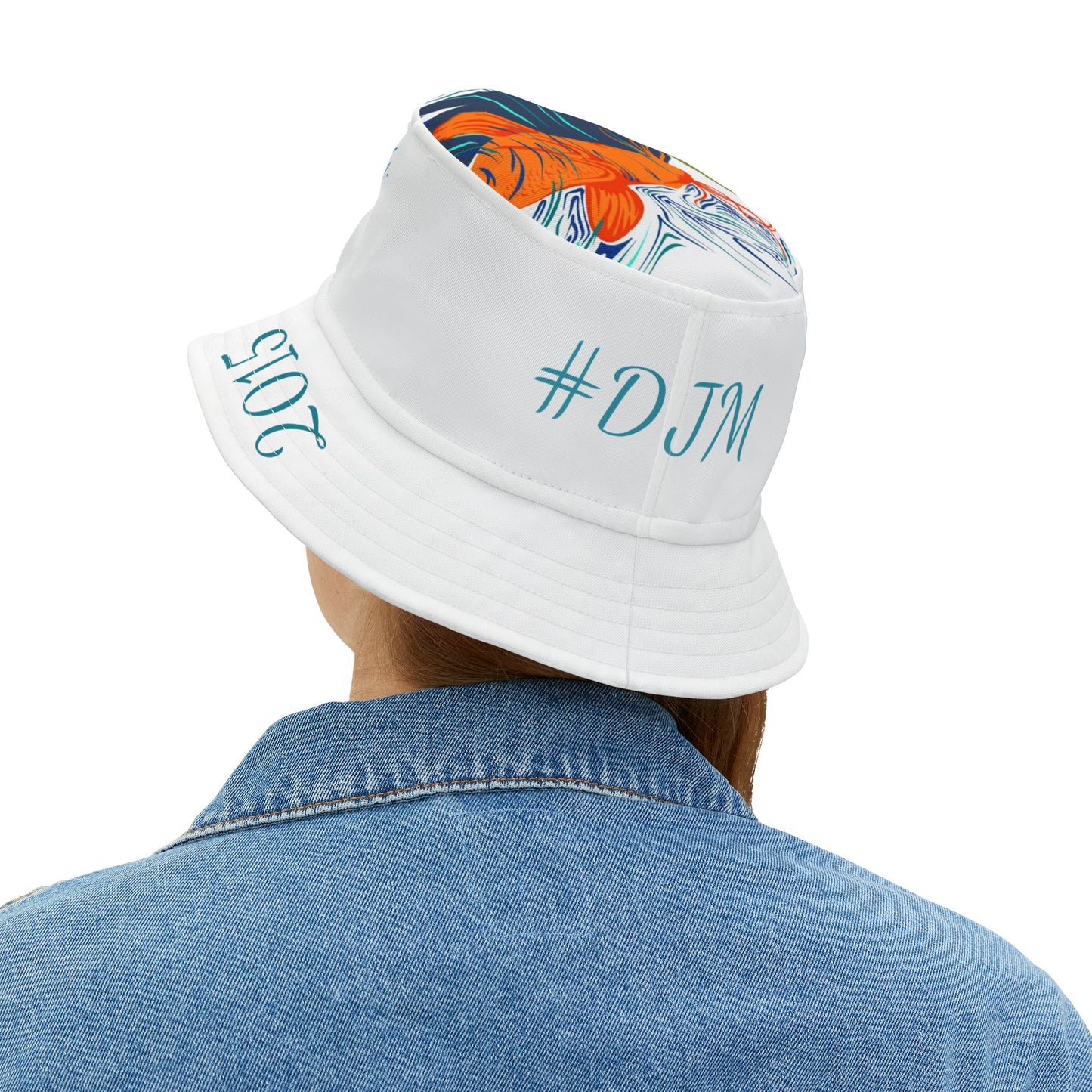 Colorful Koi Fish Bucket Hat with "From" Slogan