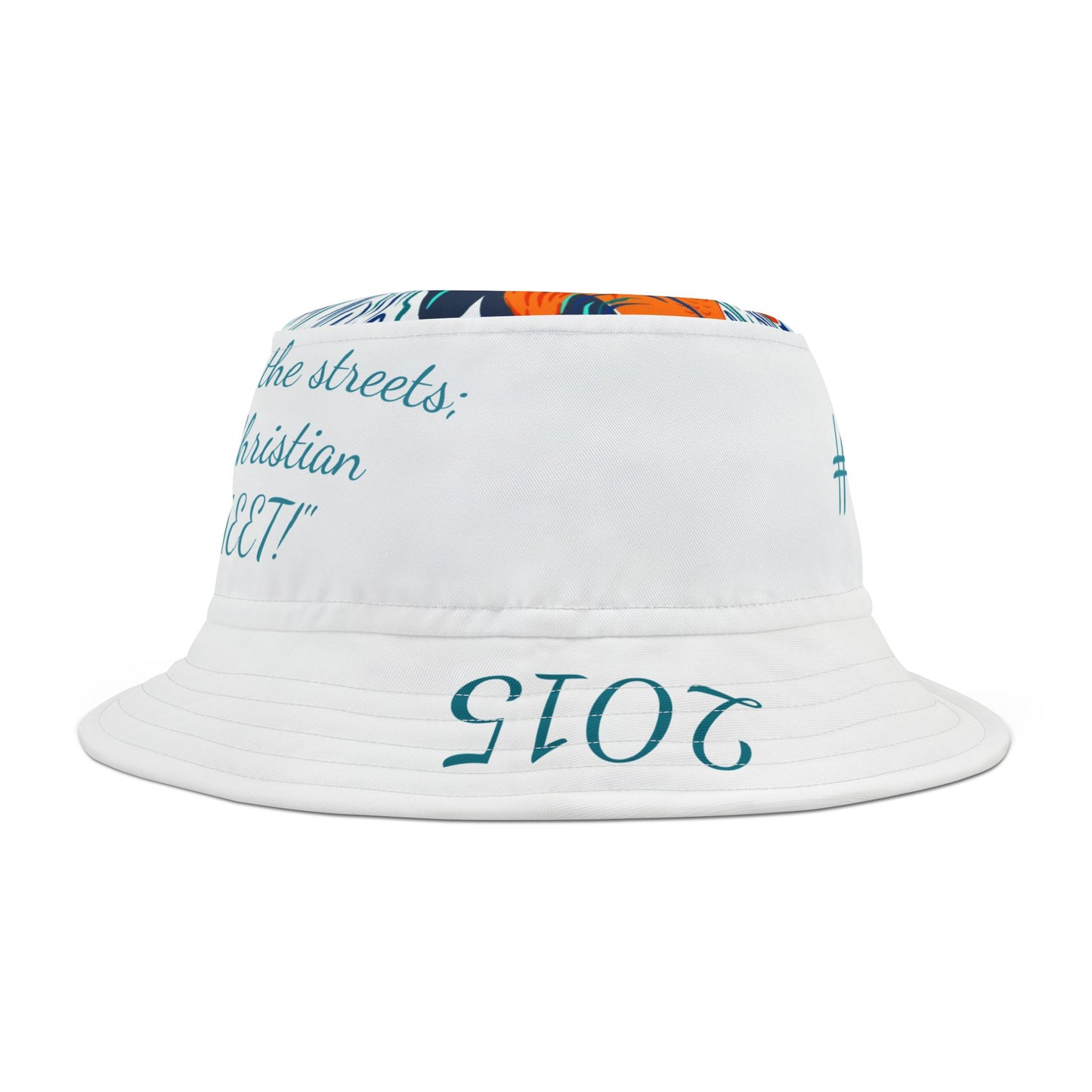 Colorful Koi Fish Bucket Hat with "From" Slogan