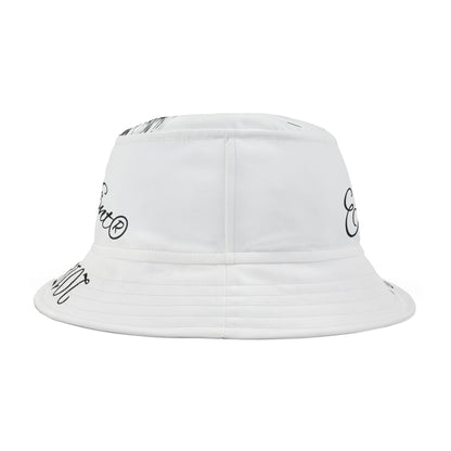Bucket Hat with Psalm 23:4 Koi Fish Design