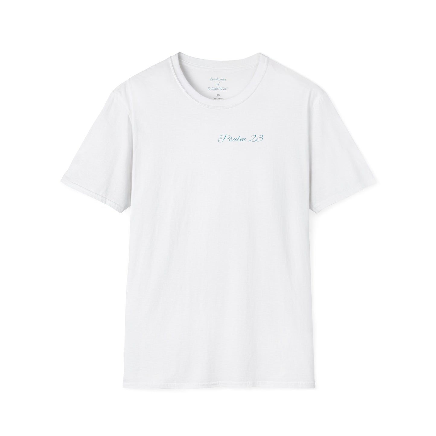 Unisex White T-Shirt with Psalm 23