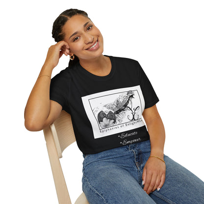 Koi Fish "Don't Judge Me" Unisex White T-Shirt | Epiphanies of EnlightMEnt®