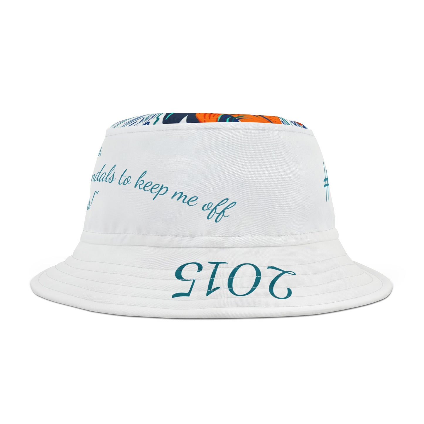 Bucket Hat with Koi Fish Design