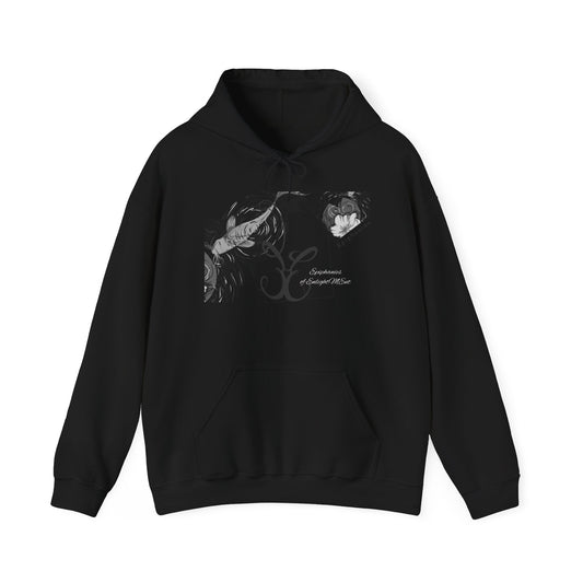 Hooded Sweatshirt with Koi Fish Design