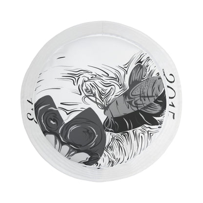 Bucket Hat with Psalm 23:4 Koi Fish Design