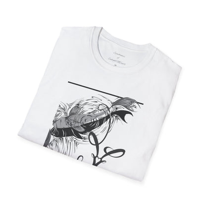 Koi Fish Unisex T-Shirt with Hashtags Design