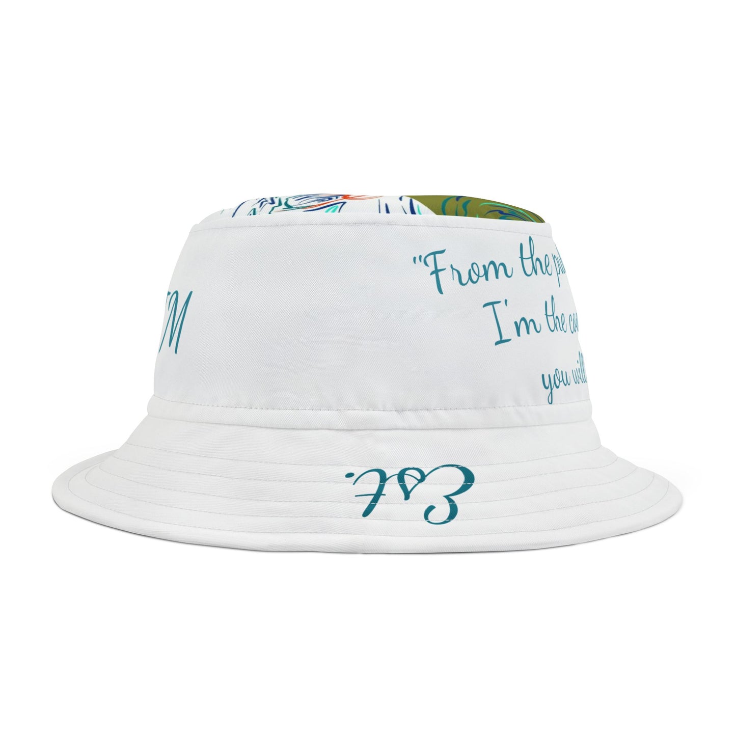 Colorful Koi Fish Bucket Hat with "From" Slogan