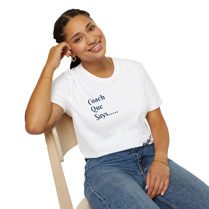 "There's Nothing Wrong With Going to Therapy or Asking for Help" Unisex T-Shirt | Coach Que x Epiphanies