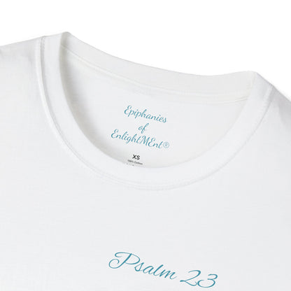 Unisex White T-Shirt with Psalm 23