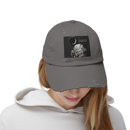 Angel Distressed Cap-Vintage Cotton Baseball Cap