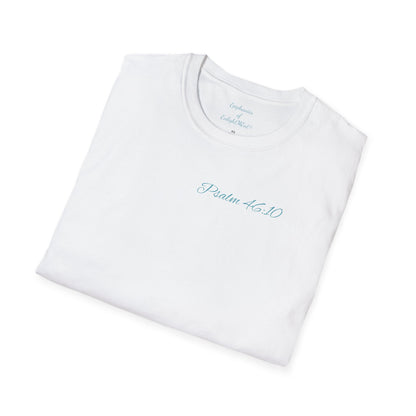 Christian Unisex T-Shirt with Psalm 46:10 and Epiphanies of EnlightMEnt®
