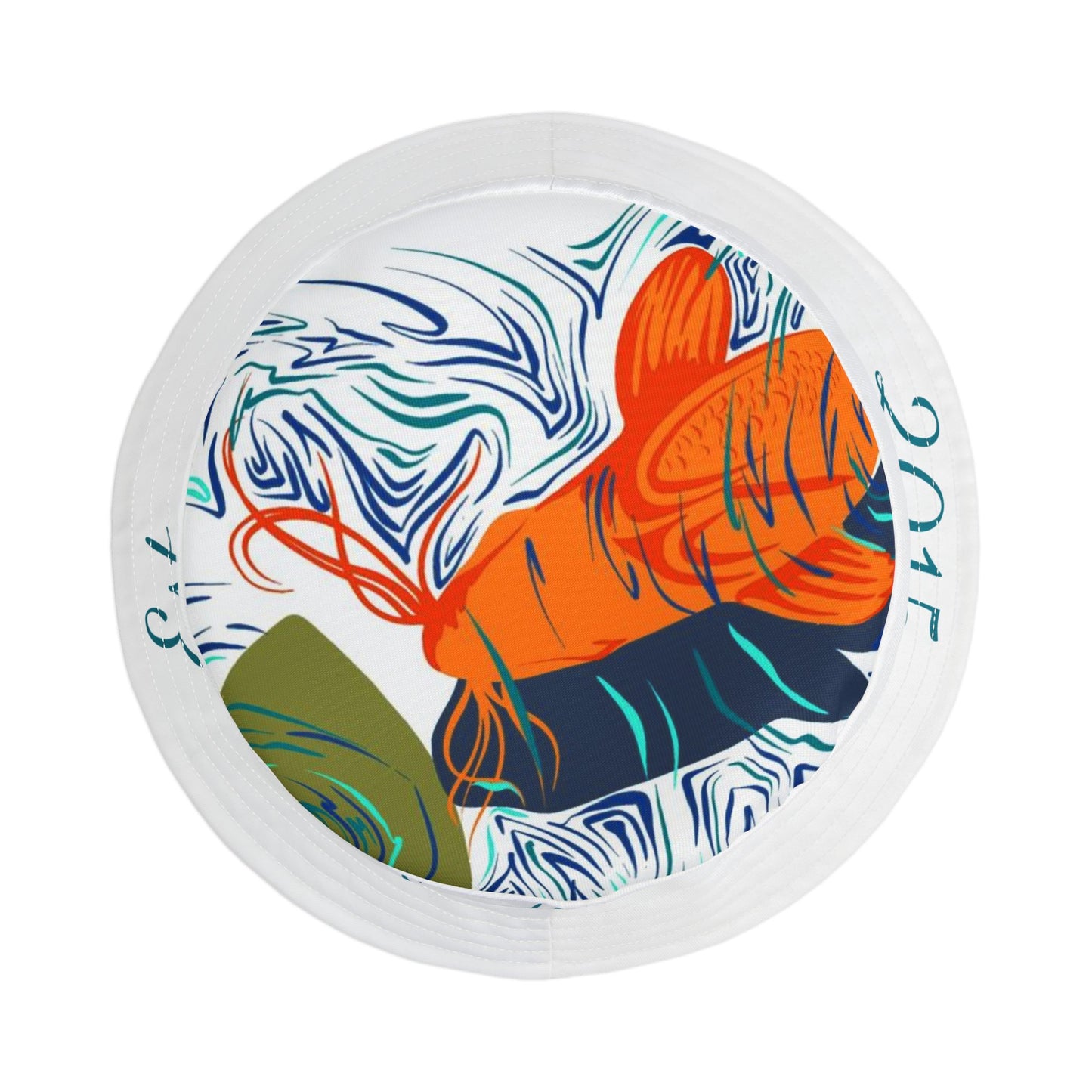 Colorful Koi Fish Bucket Hat with Donkey