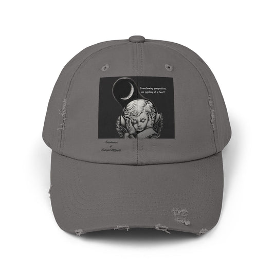 Angel Distressed Cap-Vintage Cotton Baseball Cap