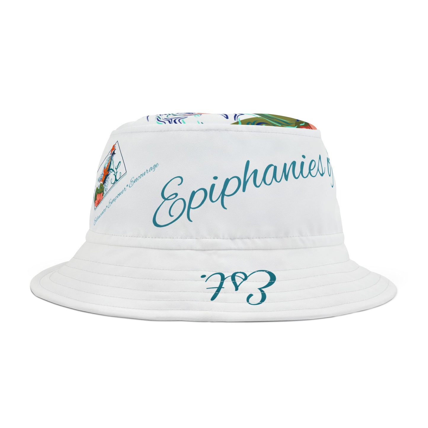 Colorful Koi Fish Bucket Hat with Psalm 23:4