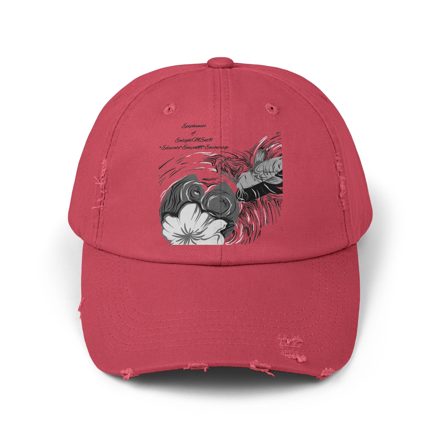 Koi Fish Distressed Cap-Vintage Cotton
