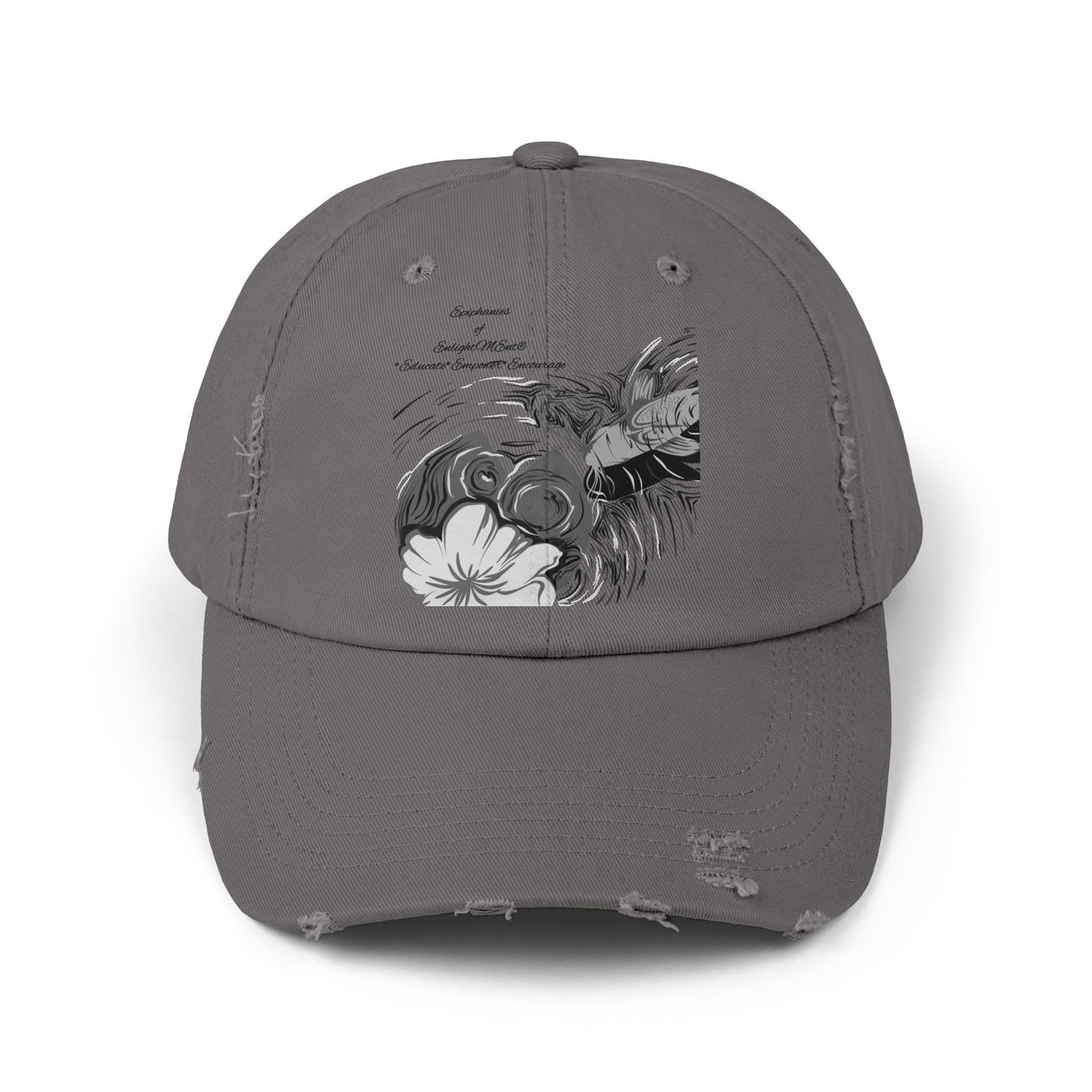 Koi Fish Distressed Cap-Vintage Cotton
