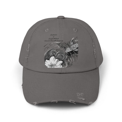 Koi Fish Distressed Cap-Vintage Cotton