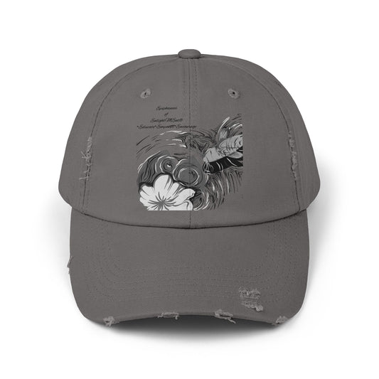 Koi Fish Distressed Cap-Vintage Cotton
