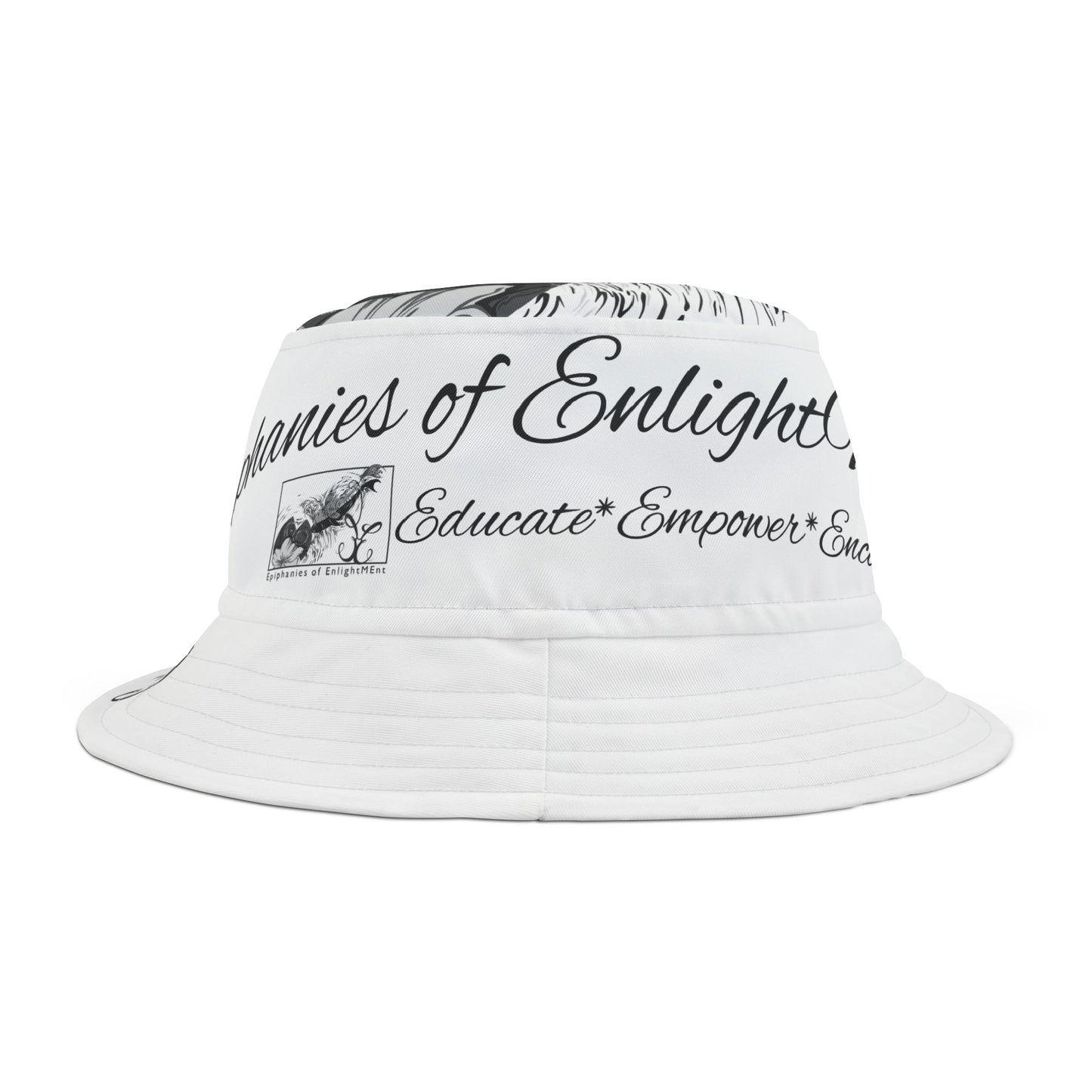 Bucket Hat with Psalm 23:4 Koi Fish Design