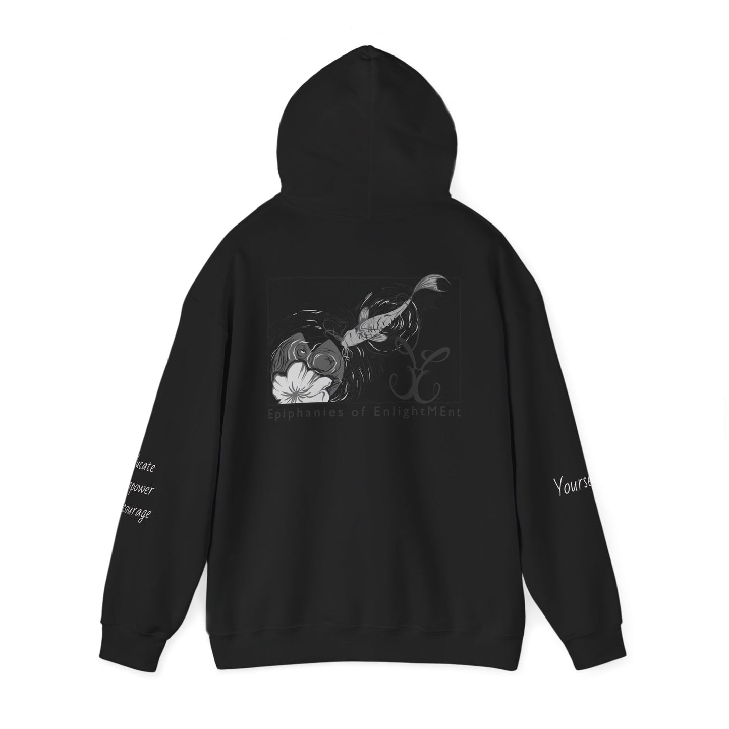 Koi Fish Hooded Sweatshirt - Educate, Empower, Encourage