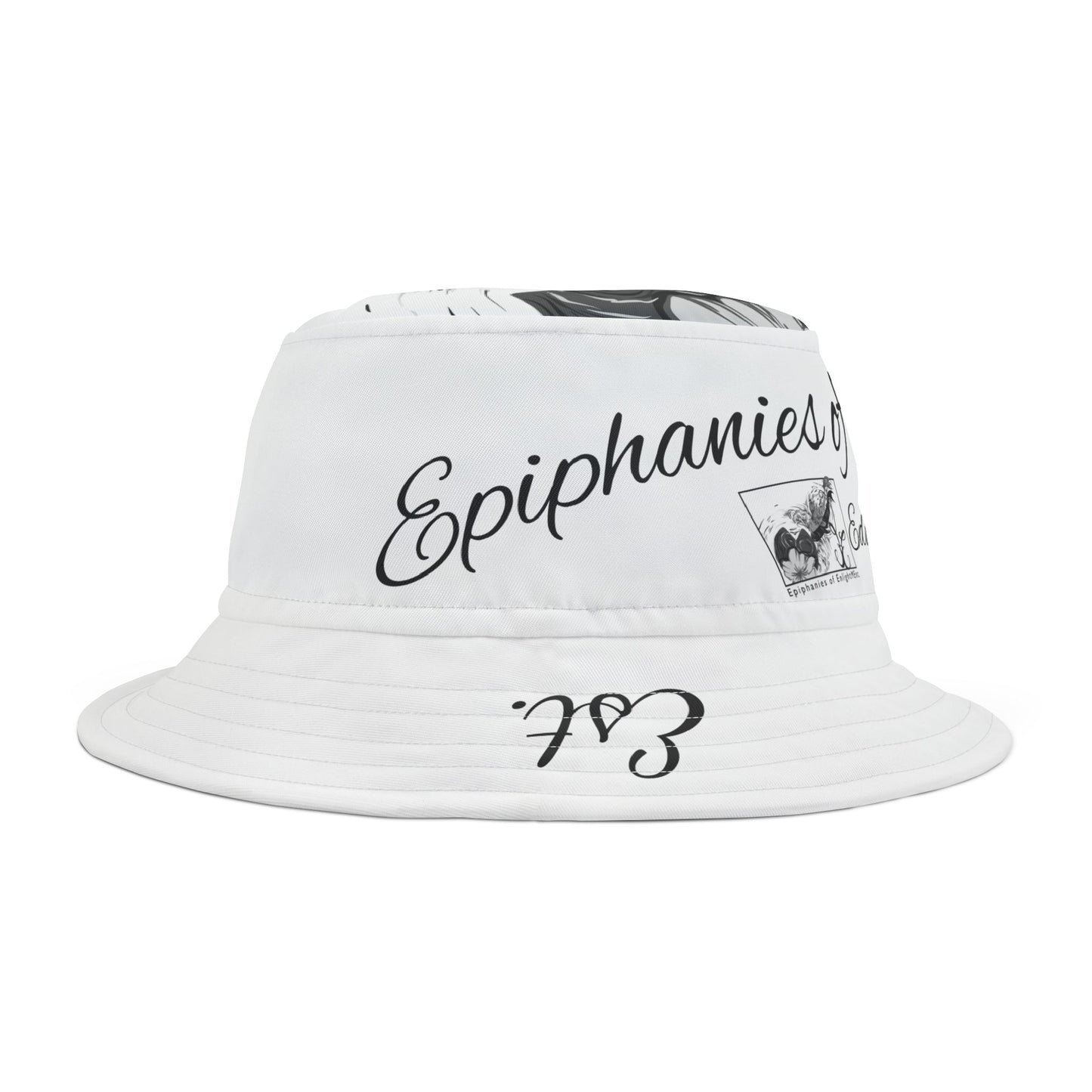 Bucket Hat with Psalm 23:4 Koi Fish Design