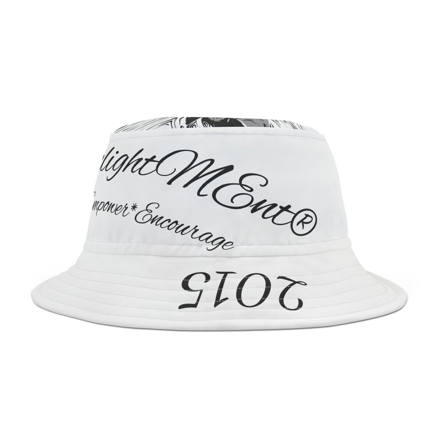 Bucket Hat with Psalm 23:4 Koi Fish Design