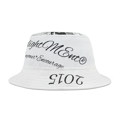 Bucket Hat with Psalm 23:4 Koi Fish Design