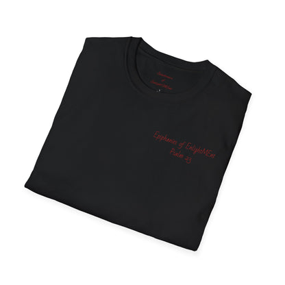Angel with White Background Drawing Unisex Black T-Shirt