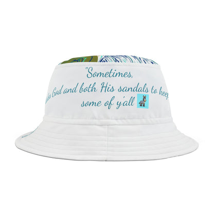 Colorful Koi Fish Bucket Hat with Donkey