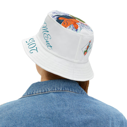 Bucket Hat with Psalm 23:4 Koi Fish Design