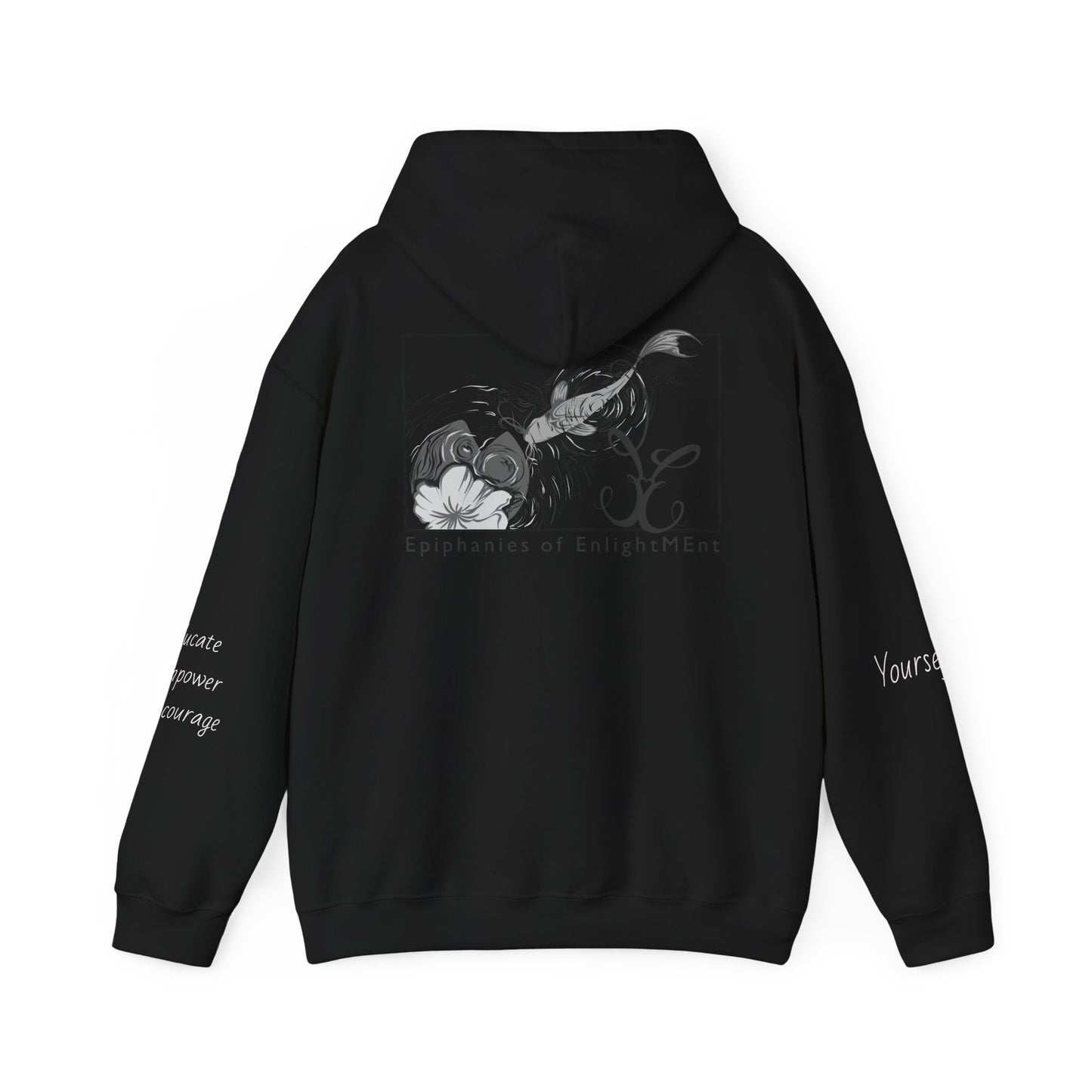 Koi Fish Hooded Sweatshirt - Educate, Empower, Encourage
