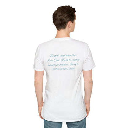 Christian Unisex T-Shirt with Psalm 46 and Epiphanies of EnlightMEnt