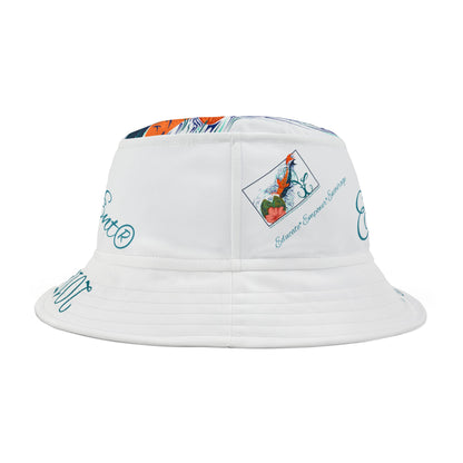 Colorful Koi Fish Bucket Hat with Psalm 23:4