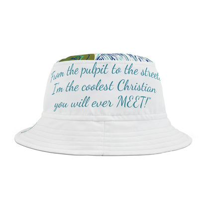 Colorful Koi Fish Bucket Hat with "From" Slogan