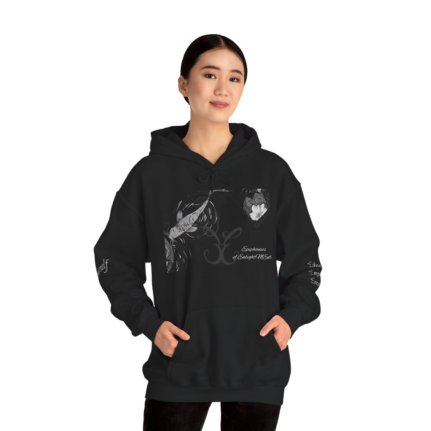 Koi Fish Hooded Sweatshirt - Educate, Empower, Encourage