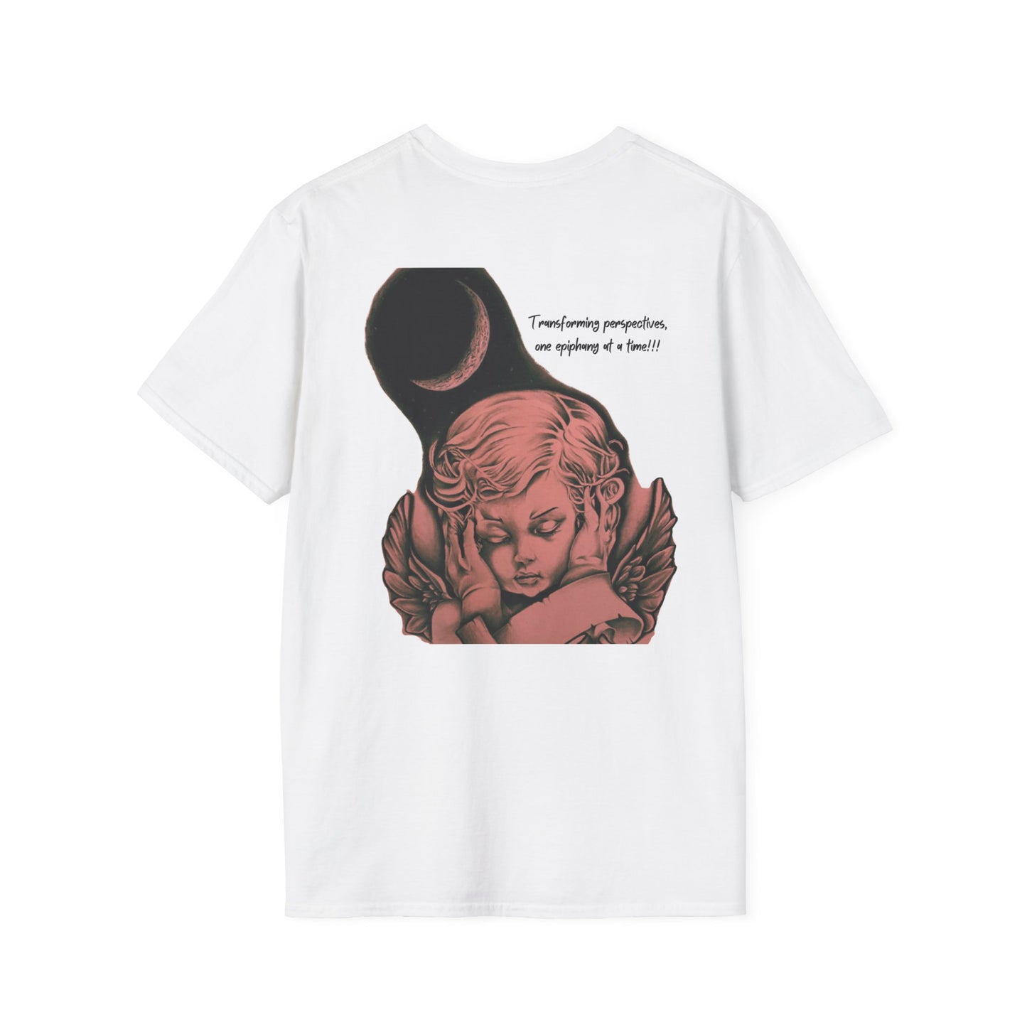 Angel Drawing Unisex White T-Shirt