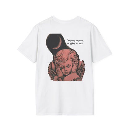 Angel Drawing Unisex White T-Shirt