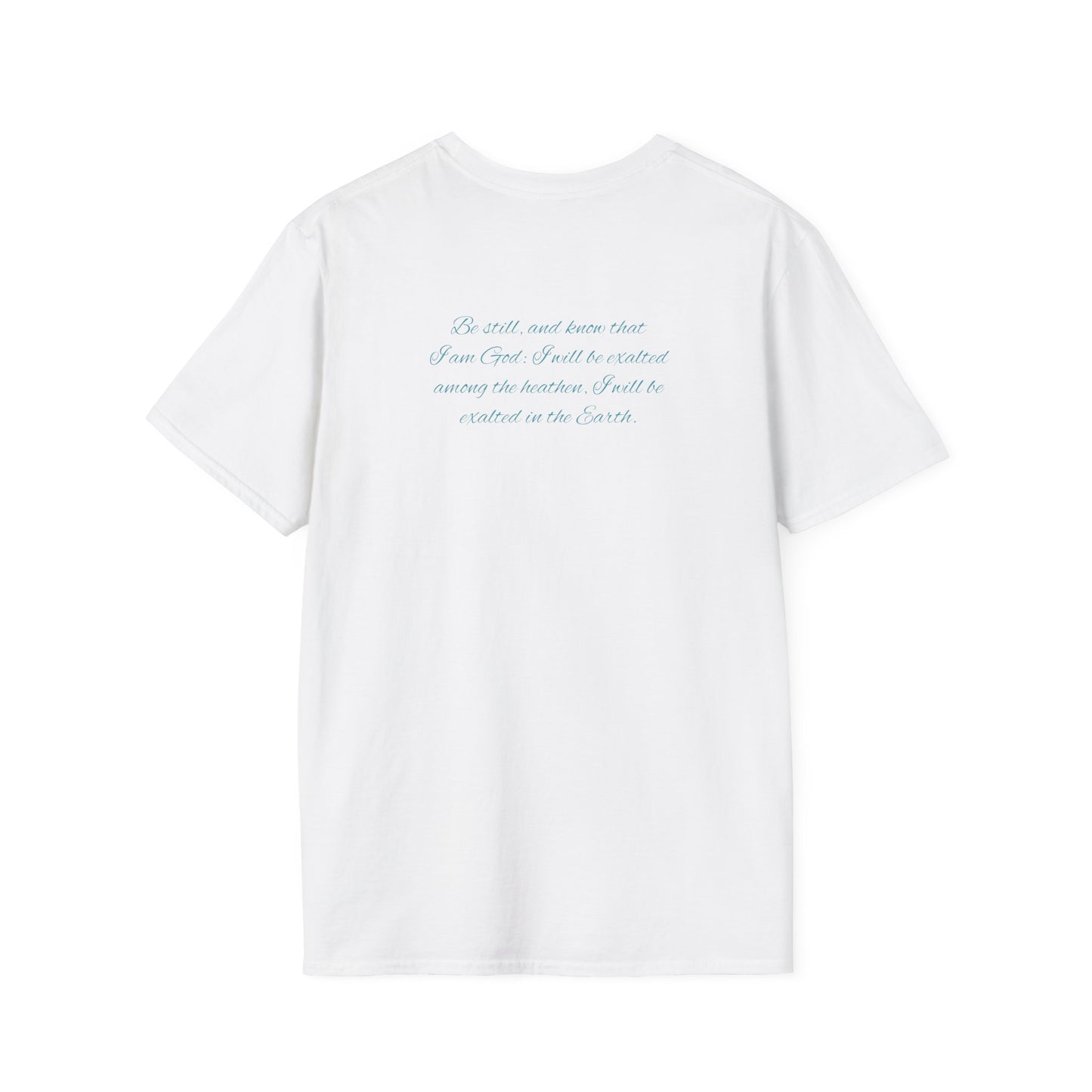 Christian Unisex T-Shirt with Psalm 46:10 and Epiphanies of EnlightMEnt®