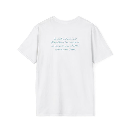 Christian Unisex T-Shirt with Psalm 46:10 and Epiphanies of EnlightMEnt®